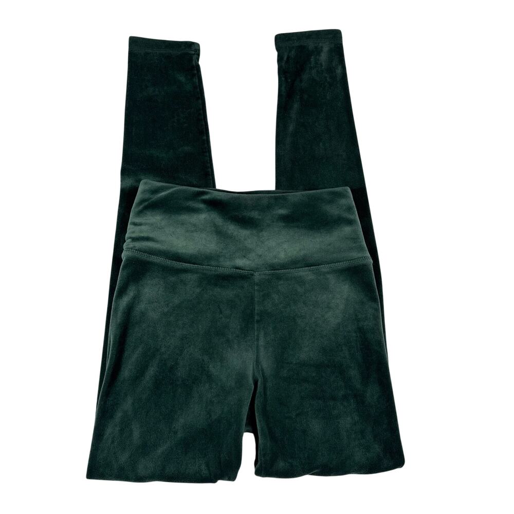 Offline by Aerie Green Velvet High Rise Skinny Leggings Pants Women's S Lounge